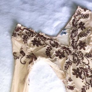 Fashionnova Gold Accent Bodysuit